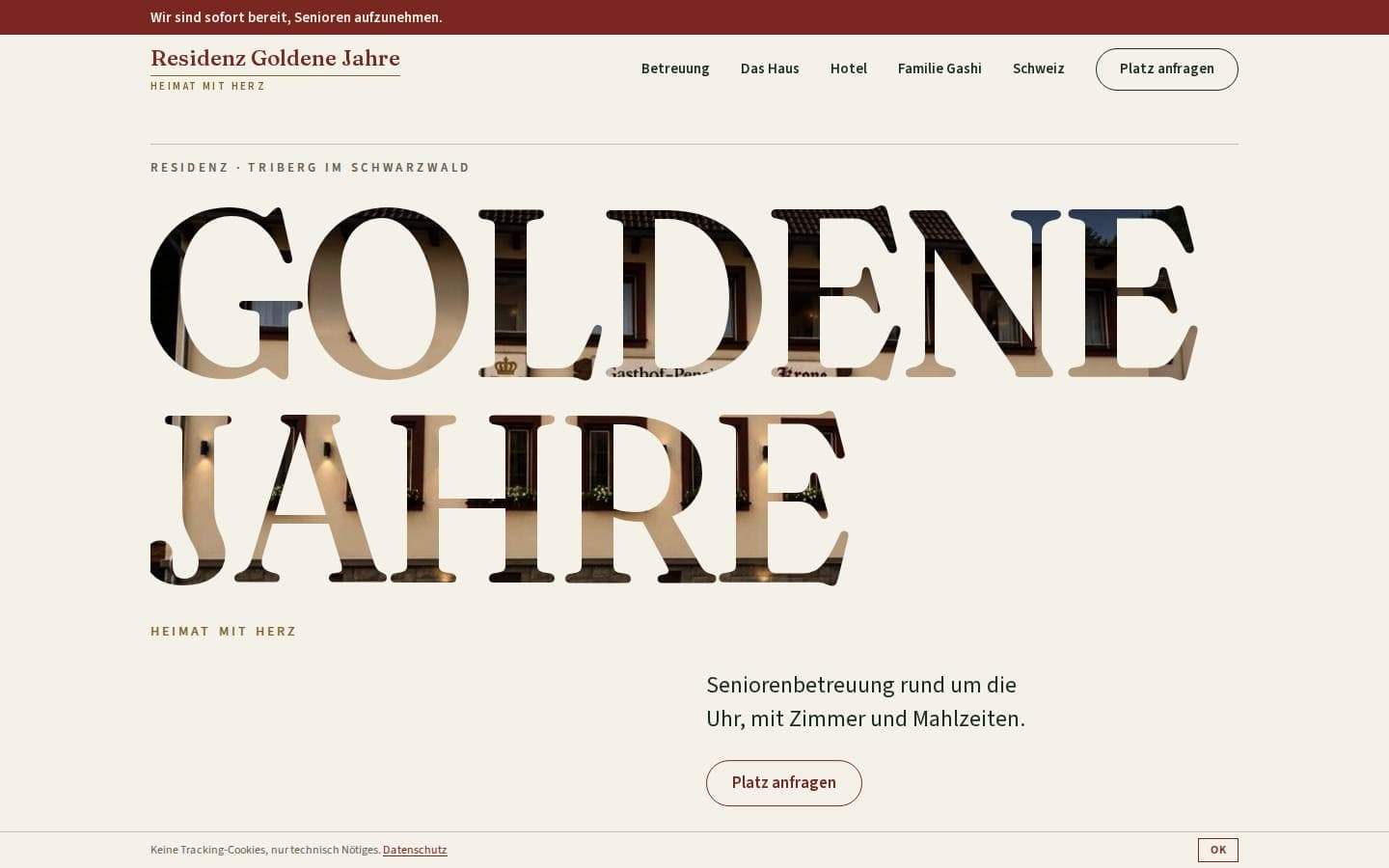 Startseite von Residenz Goldene Jahre (residenz-goldene-jahre.ch)